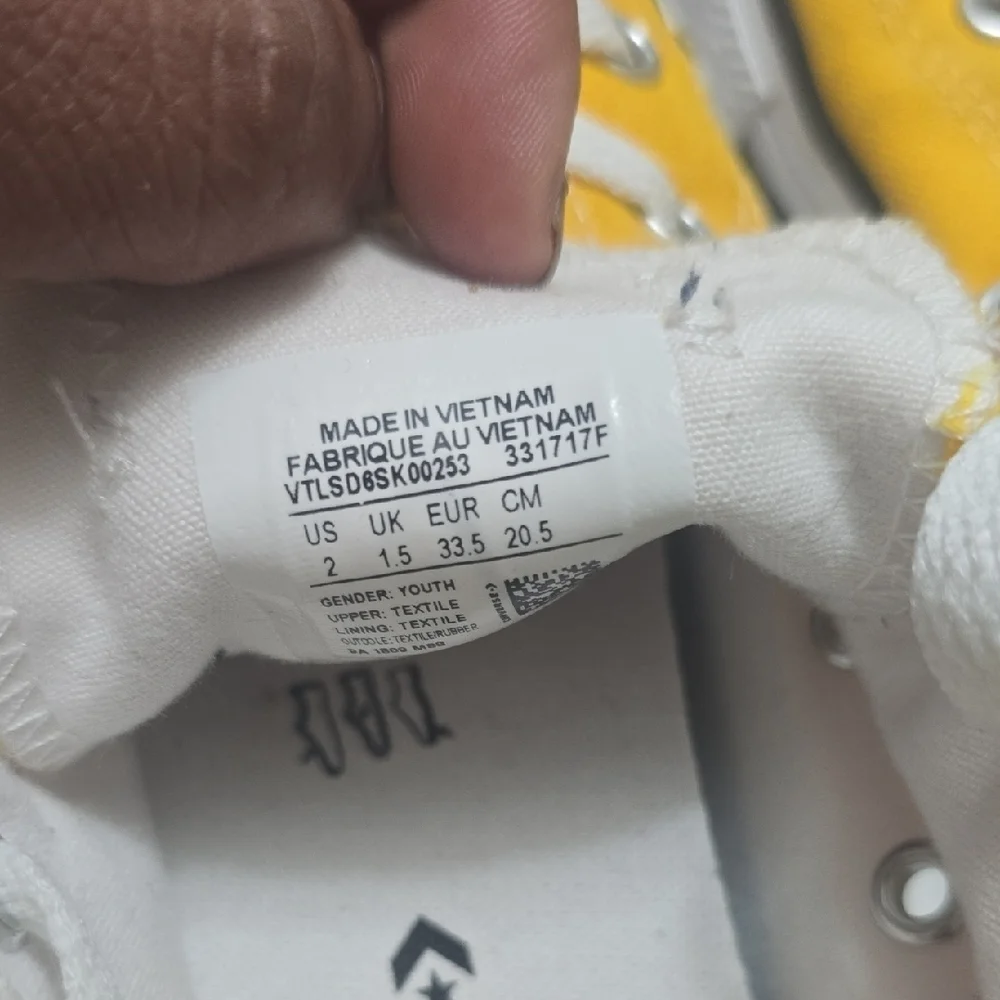 Converse vibrant yellow